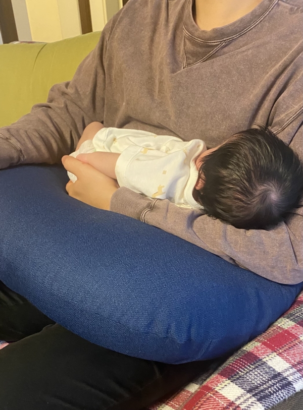 New! OKETANIらくらくクッション　～　へたらない　授乳クッション～　ココアブラウンの詳細画像